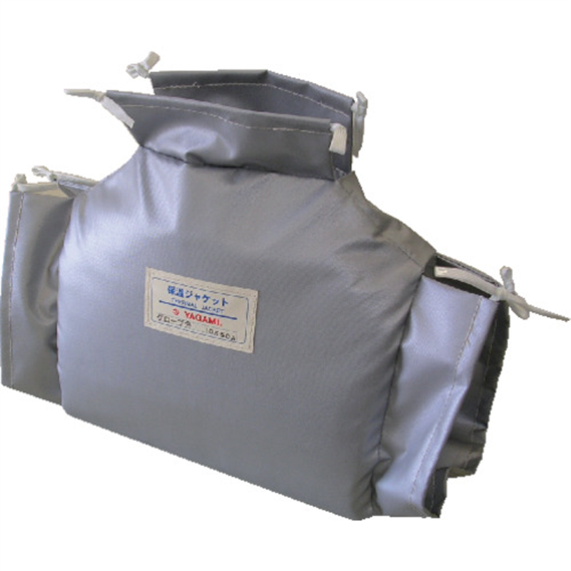 YAGAMI 配管保護材 グローブバルブ用保温ジャケット【HJGL10025F】 保温厚15mm 150×210mm 1個（ご注文単位1個）【直送品】