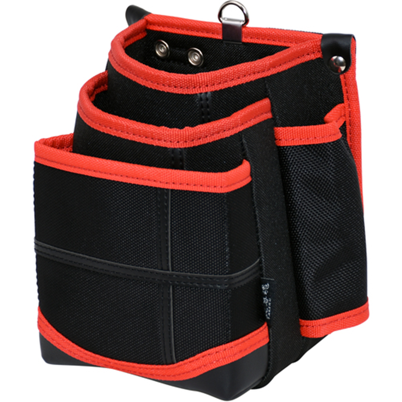 KH 武尊魂 3段 腰袋 黒/赤 1個（ご注文単位1個）【直送品】