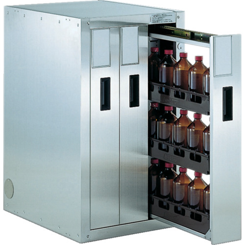 TRUSCO 耐震薬品庫 455X600XH800 3列引出型 1台（ご注文単位1台）【直送品】