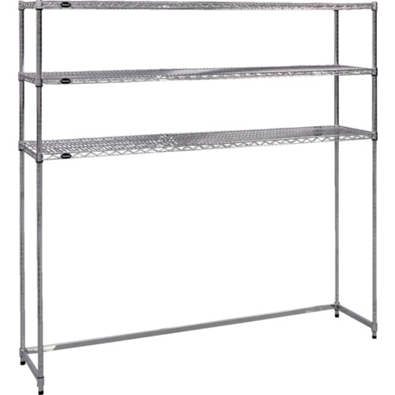 TRUSCO  スチール製メッシュラック下段開放型 W1824XD457XH1533 棚板3枚 1台（ご注文単位1台）【直送品】