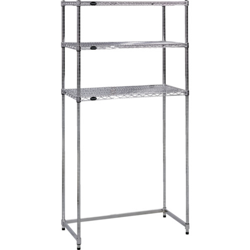 TRUSCO  スチール製メッシュラック下段開放型 W1824XD457XH1838 棚板3枚 1台（ご注文単位1台）【直送品】