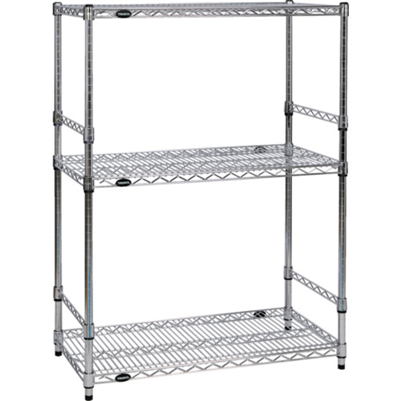 TRUSCO スチール製メッシュラック W605XD305XH923 3段  サイドバー付 1台（ご注文単位1台）【直送品】