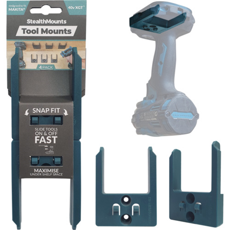ステルスマウント ツールマウントマキタ40VMAX(4個入り)ブルー 1個（ご注文単位1個）【直送品】