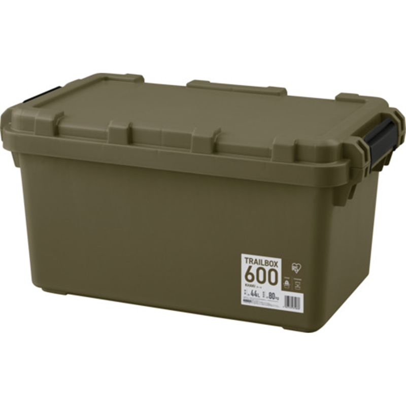 IRIS 297883 TRAILBOX 600 カーキ 1台（ご注文単位1台）【直送品】