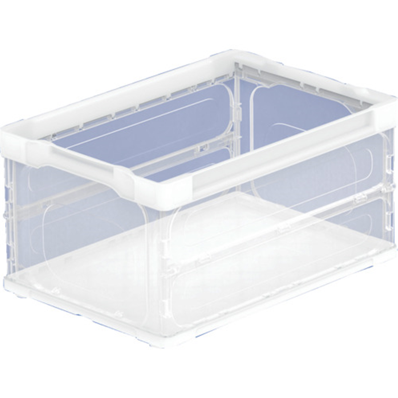 TRUSCO オリコン 薄型軽量折りたたみコンテナ40L 透明 1個（ご注文単位1個）【直送品】