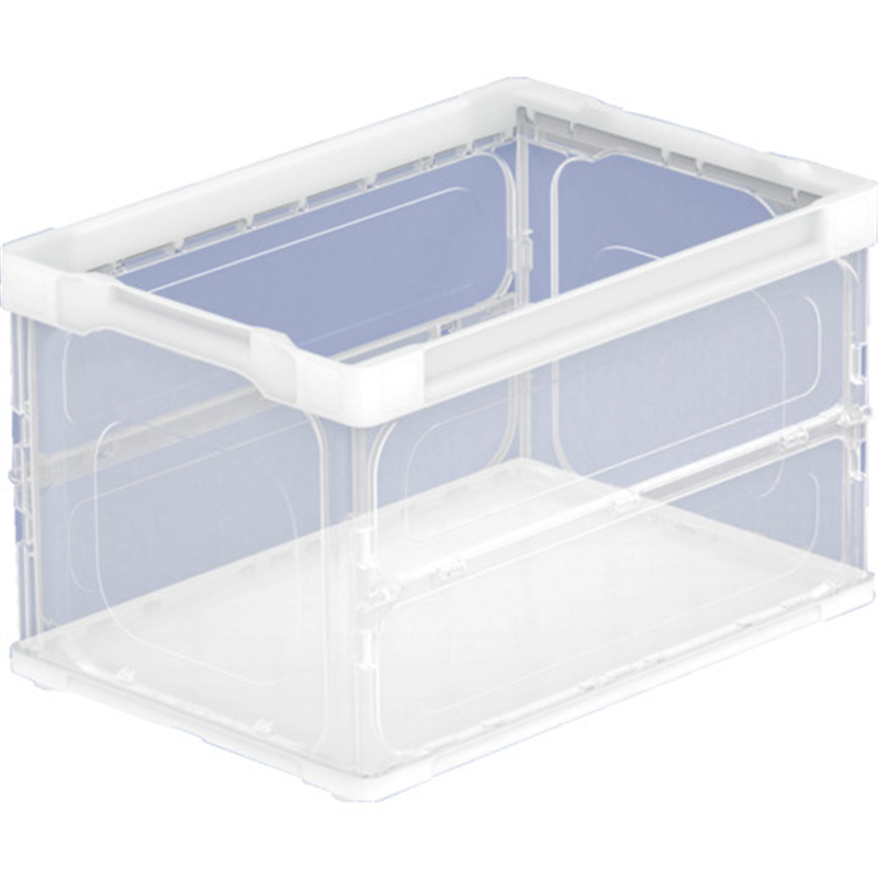 TRUSCO オリコン 薄型軽量折りたたみコンテナ50L 透明 1個（ご注文単位1個）【直送品】