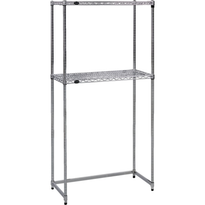 TRUSCO  ステンレス製メッシュラック下段開放型 W905XD609XH1533 棚板2枚 1台（ご注文単位1台）【直送品】