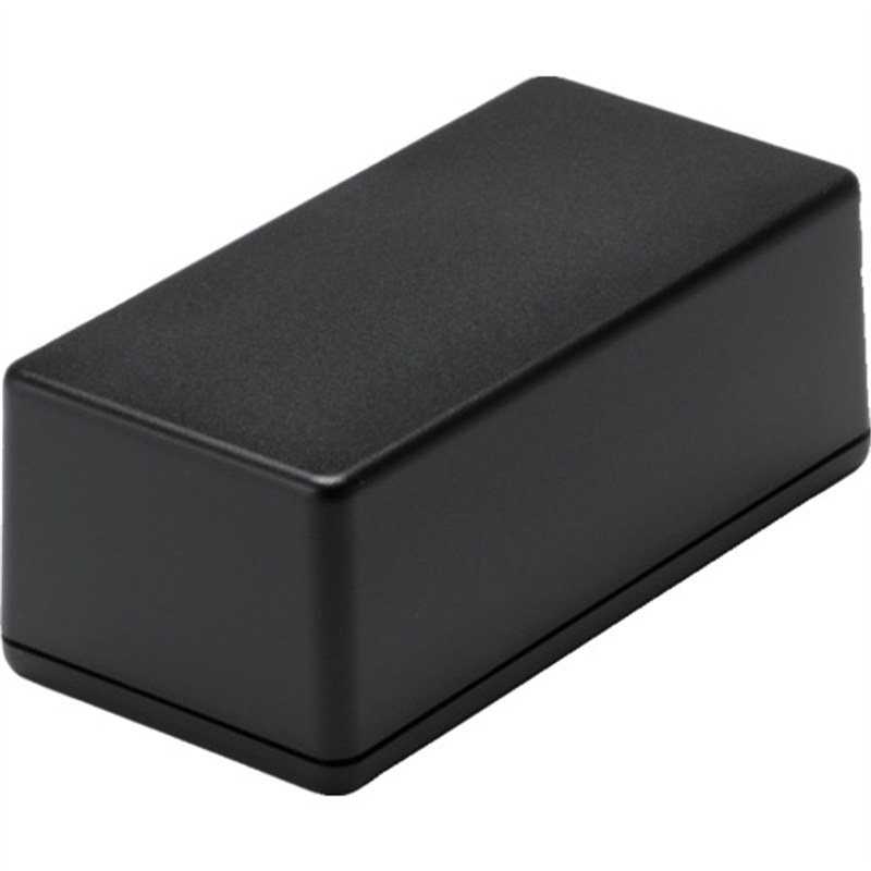 タカチ ビス止めプラケース W65×H50.1×D130 ブラック 1個（ご注文単位1個）【直送品】