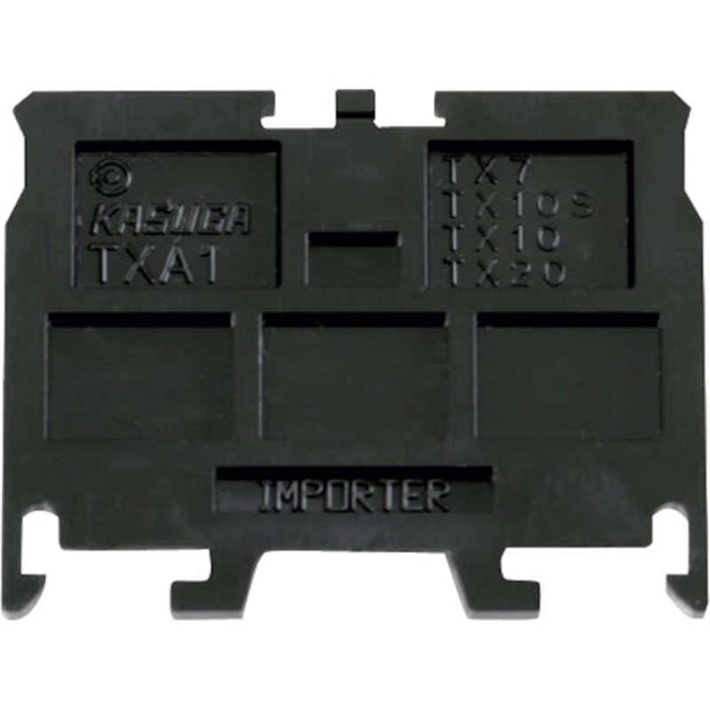 春日電機 レール式端子台エンドプレート TXA1 (10枚入) 1箱（ご注文単位1箱）【直送品】