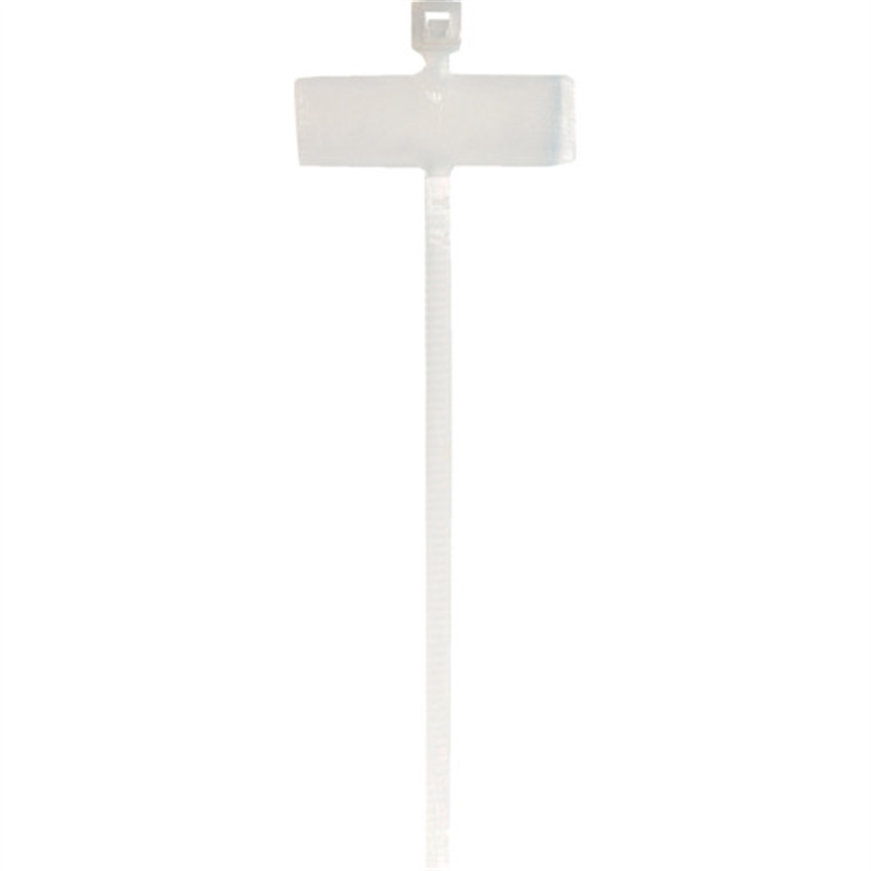 TY-Rap Ty-Rap(タイラップ)識別タグ付きマーキングタイ標準(ナチュラル色)(大袋) ラベル寸法25.4×7.9mm 幅2.4×長さ210mm 1000本入り 1袋（ご注文単位1袋）【直送品】