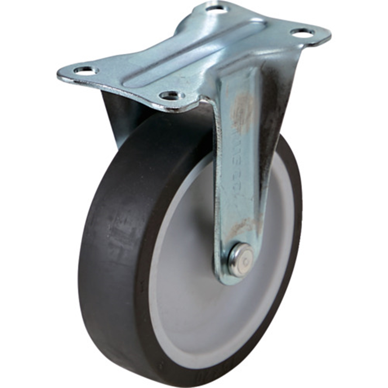 TRUSCO プレート式固定G付きキャスターφ75 オフホワイト 1個（ご注文単位1個）【直送品】