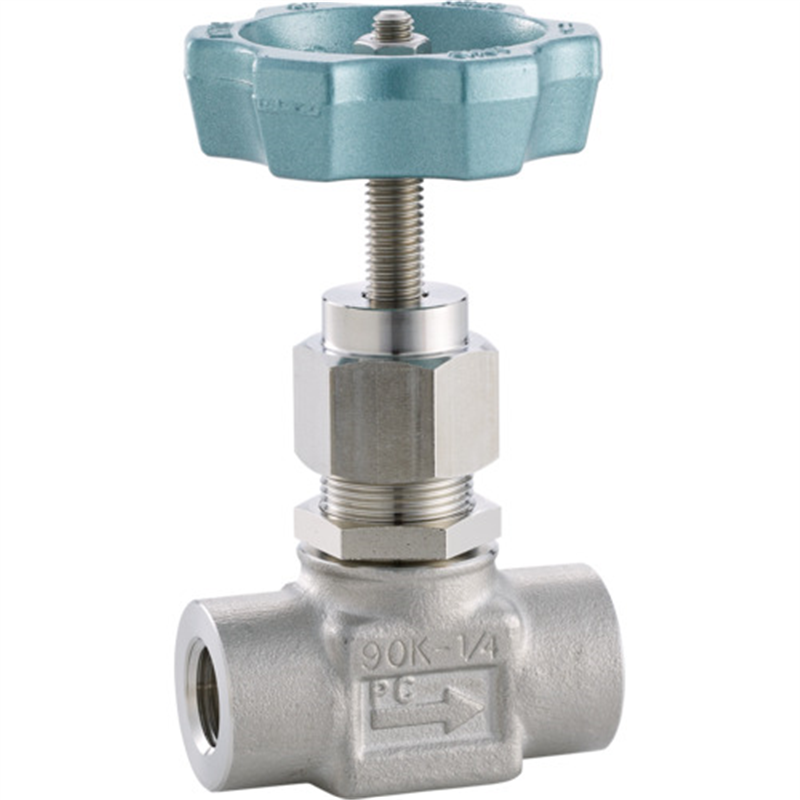 Fujikin 微量調整CV値0.22 SUS鋼製ニードルバルブ 9MPa UE-19P 1個（ご注文単位1個）【直送品】