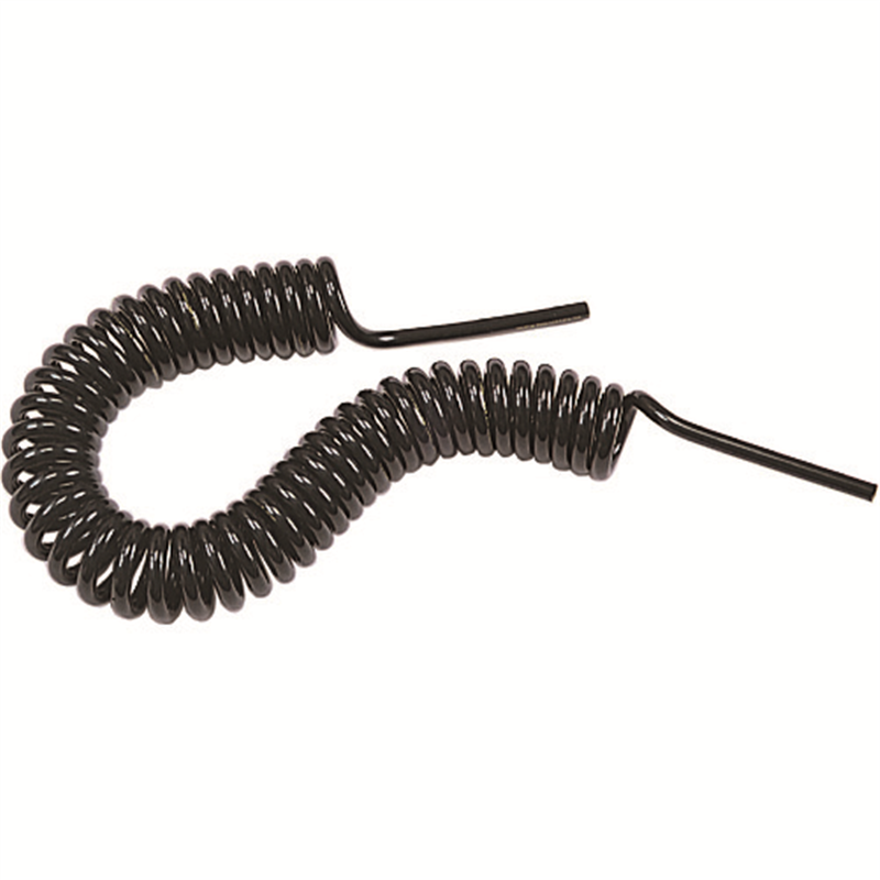 PISCO ポリウレタンコイリングチューブ チューブ外径12mm 全長5m ブラック 1本（ご注文単位1本）【直送品】