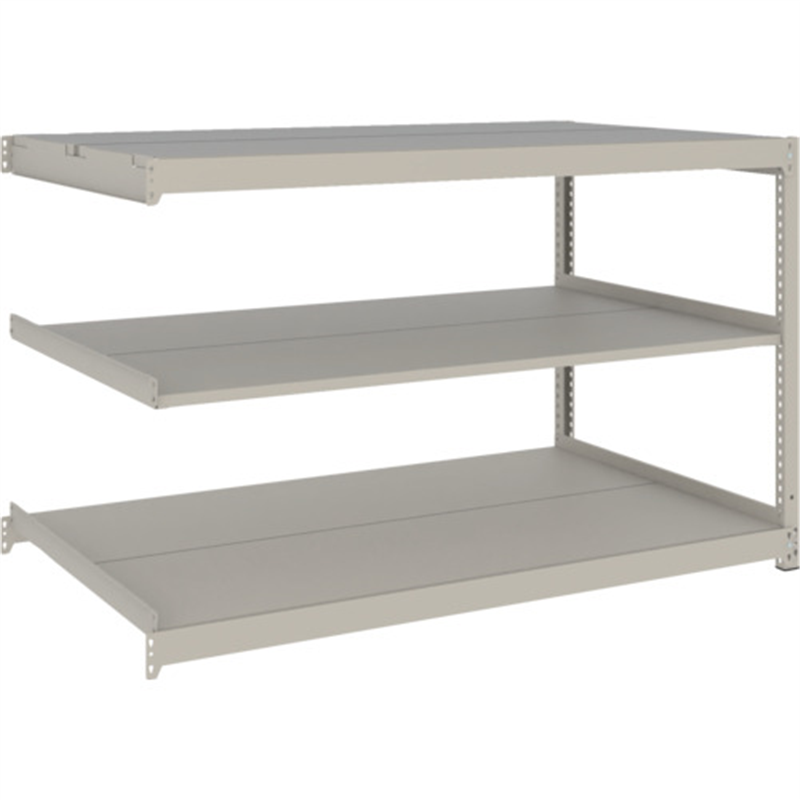 TRUSCO スチールラック 薄板ラック(棚板分割タイプ､耐荷重100Kg)1500×595×H900 3段連結  ネオグレー 1台（ご注文単位1台）【直送品】