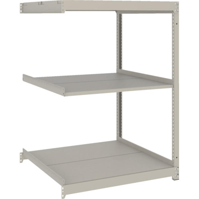 TRUSCO スチールラック 薄板ラック(棚板分割タイプ､耐荷重100Kg)1200×595×H1200 3段連結  ネオグレー 1台（ご注文単位1台）【直送品】