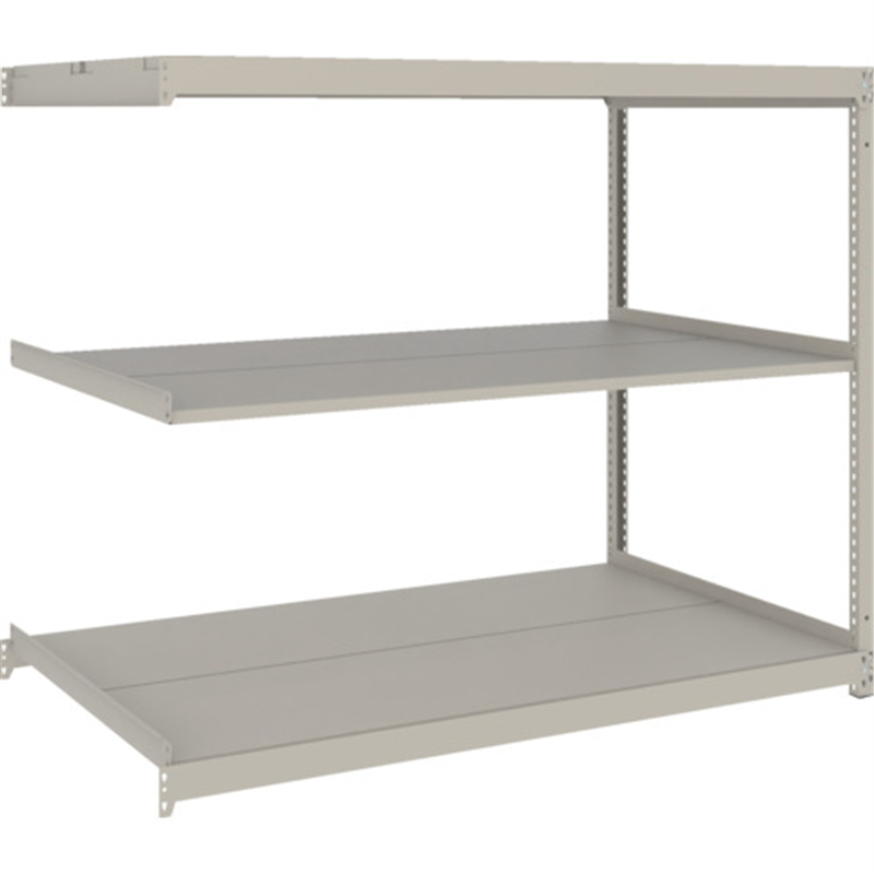 TRUSCO スチールラック 薄板ラック(棚板分割タイプ､耐荷重100Kg)1800×595×H1200 3段連結  ネオグレー 1台（ご注文単位1台）【直送品】