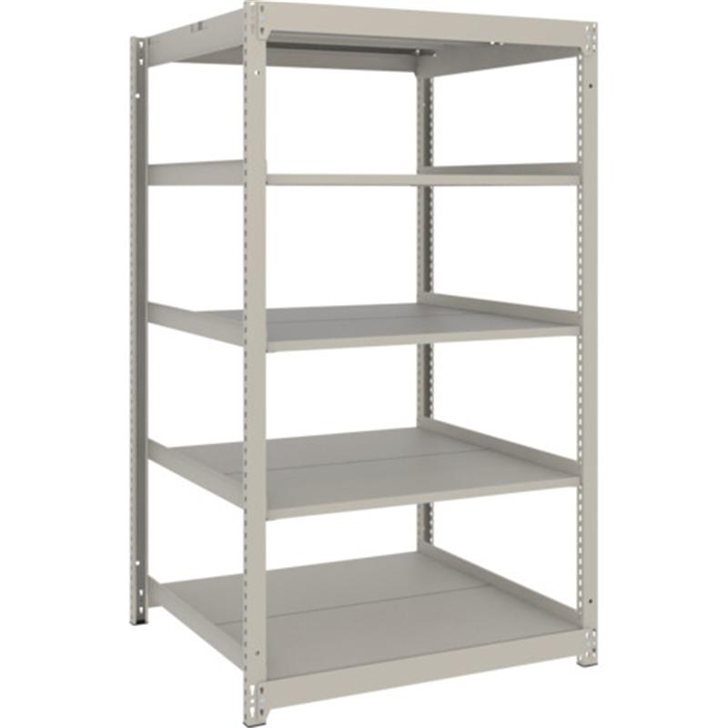 TRUSCO スチールラック 薄板ラック(棚板分割タイプ､耐荷重100Kg)900×875×H1500 5段単体  ネオグレー 1台（ご注文単位1台）【直送品】