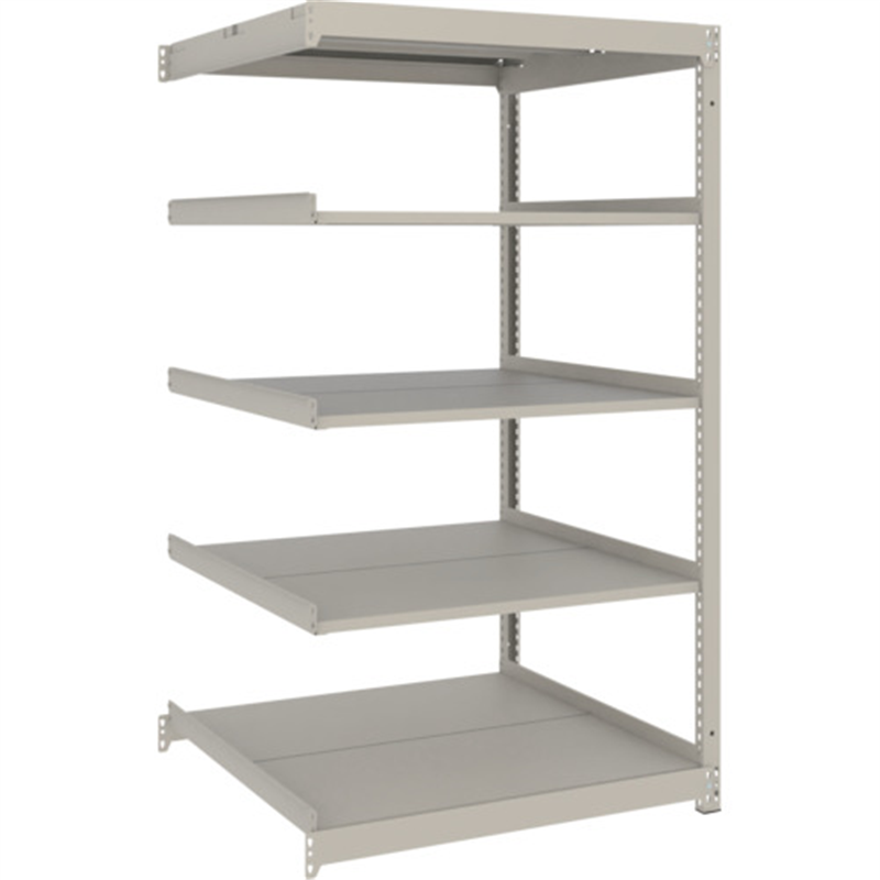 TRUSCO スチールラック 薄板ラック(棚板分割タイプ､耐荷重100Kg)900×875×H1500 5段連結  ネオグレー 1台（ご注文単位1台）【直送品】