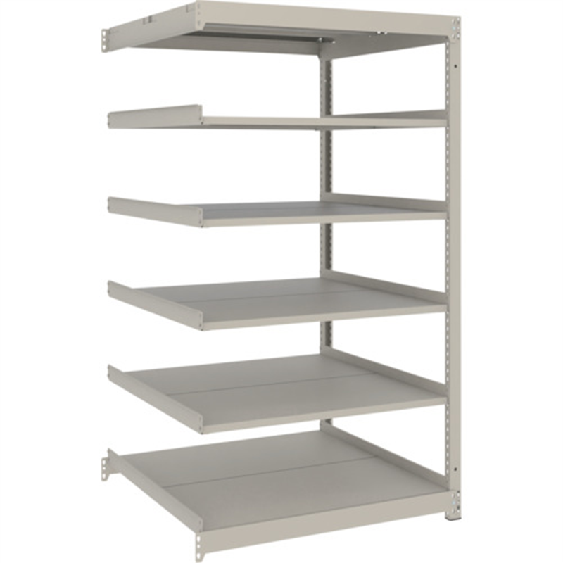 TRUSCO スチールラック 薄板ラック(棚板分割タイプ､耐荷重100Kg)900×875×H1500 6段連結  ネオグレー 1台（ご注文単位1台）【直送品】