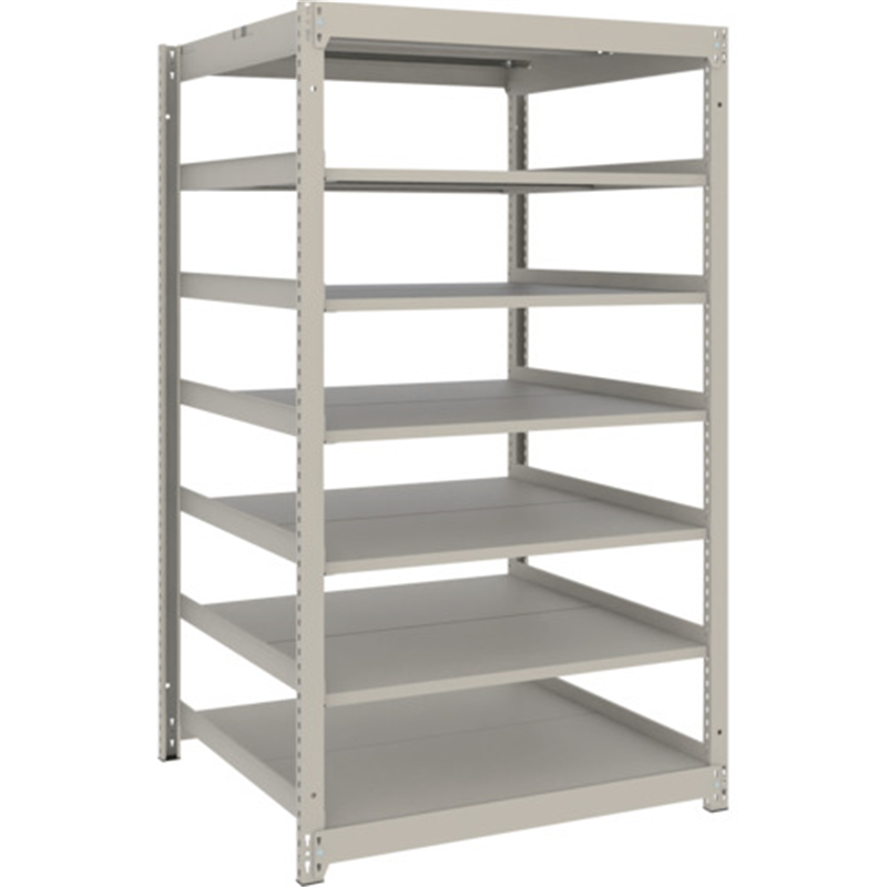 TRUSCO スチールラック 薄板ラック(棚板分割タイプ､耐荷重100Kg)900×875×H1500 7段単体  ネオグレー 1台（ご注文単位1台）【直送品】