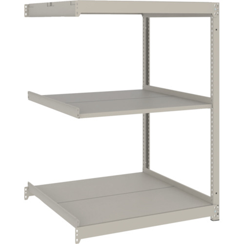 TRUSCO スチールラック 薄板ラック(棚板分割タイプ､耐荷重100Kg)1200×875×H1500 3段連結  ネオグレー 1台（ご注文単位1台）【直送品】