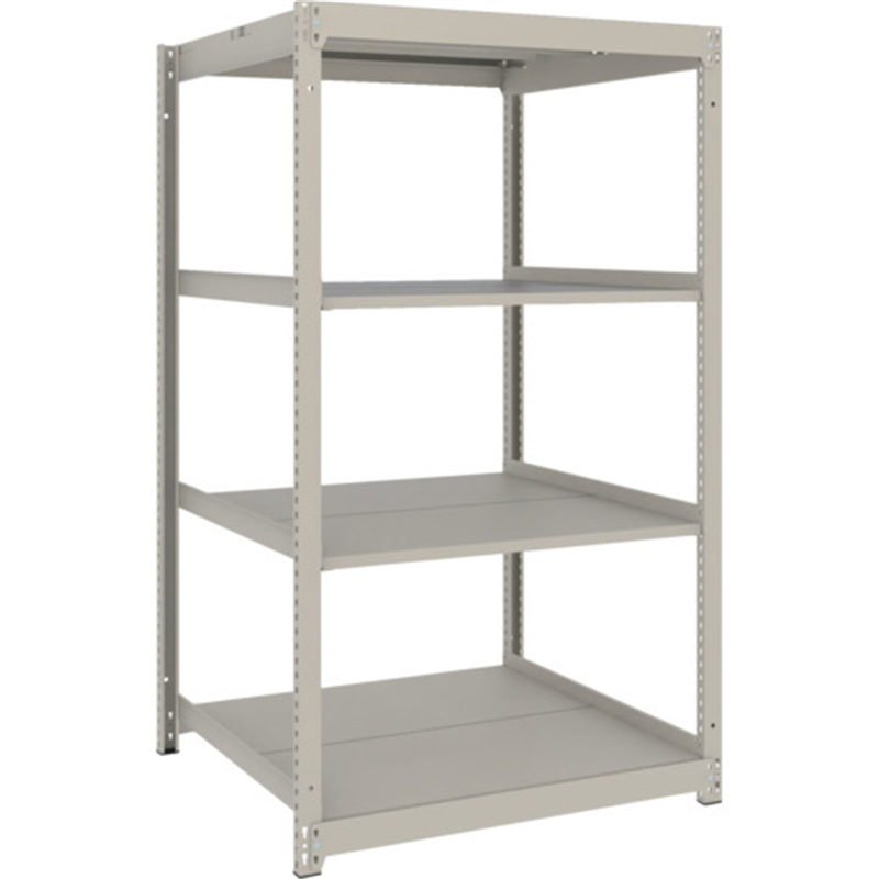TRUSCO スチールラック 薄板ラック(棚板分割タイプ､耐荷重100Kg)1200×875×H1500 4段単体  ネオグレー 1台（ご注文単位1台）【直送品】