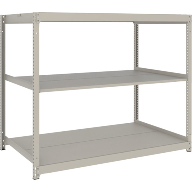 TRUSCO スチールラック 薄板ラック(棚板分割タイプ､耐荷重100Kg)1500×595×H1500 3段単体  ネオグレー 1台（ご注文単位1台）【直送品】