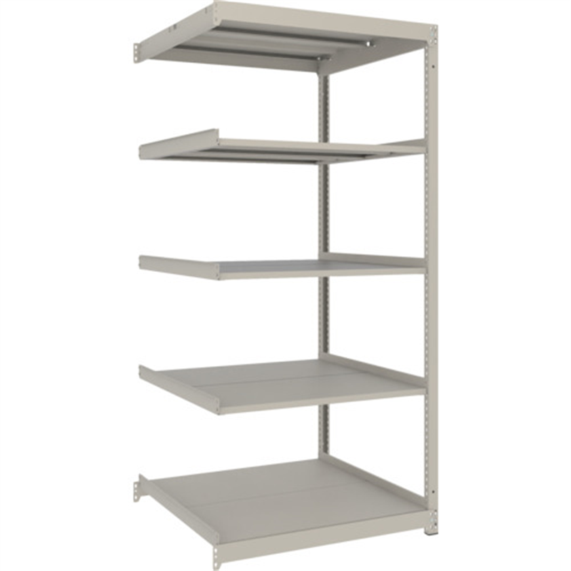 TRUSCO スチールラック 薄板ラック(棚板分割タイプ、耐荷重100Kg)900×595×H1800 5段連結 ネオグレー 1台(ご注文単位1台)【直送品】