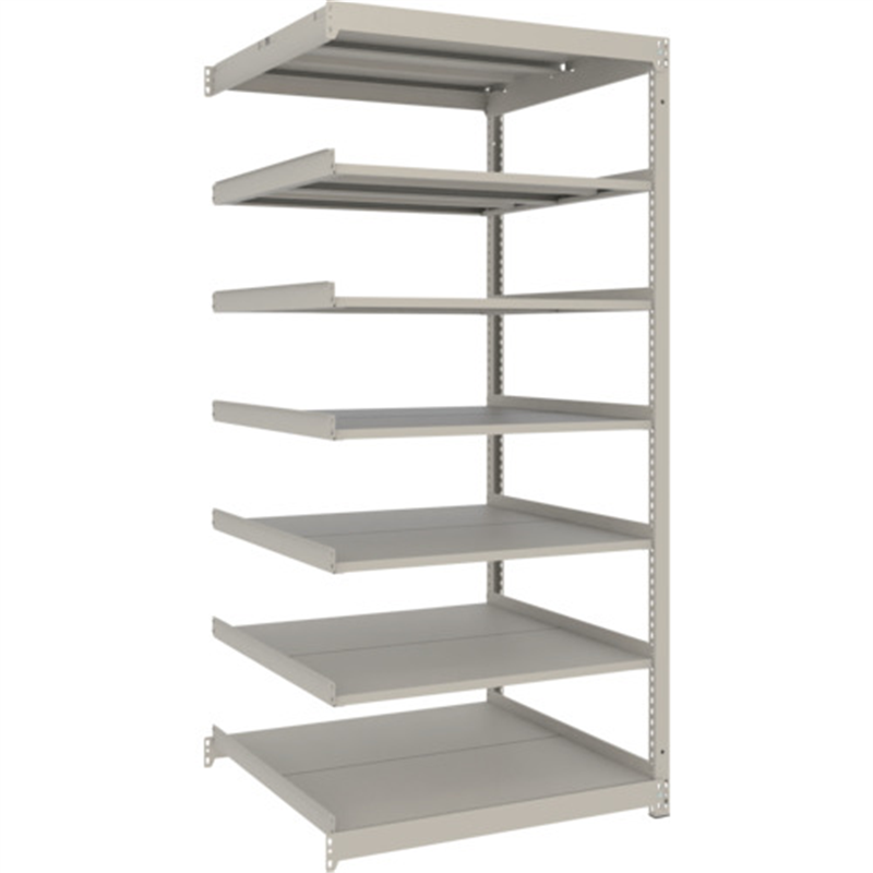 TRUSCO スチールラック 薄板ラック(棚板分割タイプ、耐荷重100Kg)900×875×H1800 7段連結 ネオグレー 1台(ご注文単位1台)【直送品】