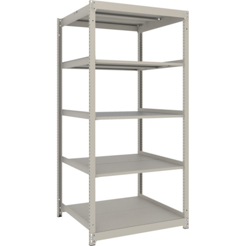TRUSCO スチールラック 薄板ラック(棚板分割タイプ､耐荷重100Kg)1200×875×H1800 5段単体  ネオグレー 1台（ご注文単位1台）【直送品】
