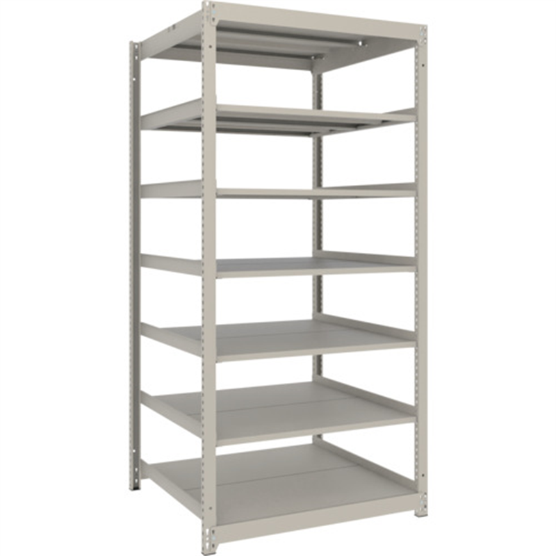 TRUSCO スチールラック 薄板ラック(棚板分割タイプ､耐荷重100Kg)1200×875×H1800 7段単体  ネオグレー 1台（ご注文単位1台）【直送品】