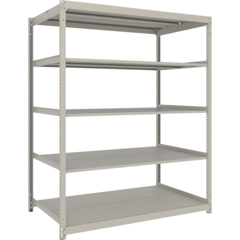 TRUSCO スチールラック 薄板ラック(棚板分割タイプ､耐荷重100Kg)1500×875×H1800 5段単体  ネオグレー 1台（ご注文単位1台）【直送品】