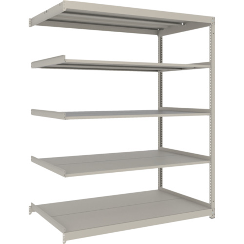 TRUSCO スチールラック 薄板ラック(棚板分割タイプ､耐荷重100Kg)1500×875×H1800 5段連結  ネオグレー 1台（ご注文単位1台）【直送品】