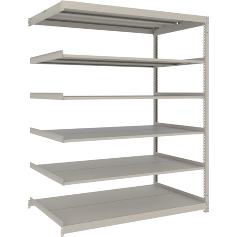TRUSCO スチールラック 薄板ラック(棚板分割タイプ､耐荷重100Kg)1500×875×H1800 6段連結  ネオグレー 1台（ご注文単位1台）【直送品】
