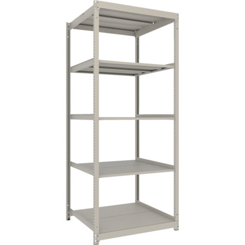TRUSCO スチールラック 薄板ラック(棚板分割タイプ､耐荷重100Kg)900×875×H2100 5段単体  ネオグレー 1台（ご注文単位1台）【直送品】
