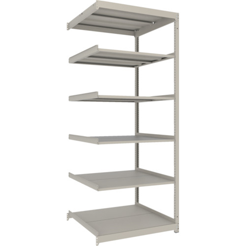 TRUSCO スチールラック 薄板ラック(棚板分割タイプ､耐荷重100Kg)900×875×H2100 6段連結  ネオグレー 1台（ご注文単位1台）【直送品】