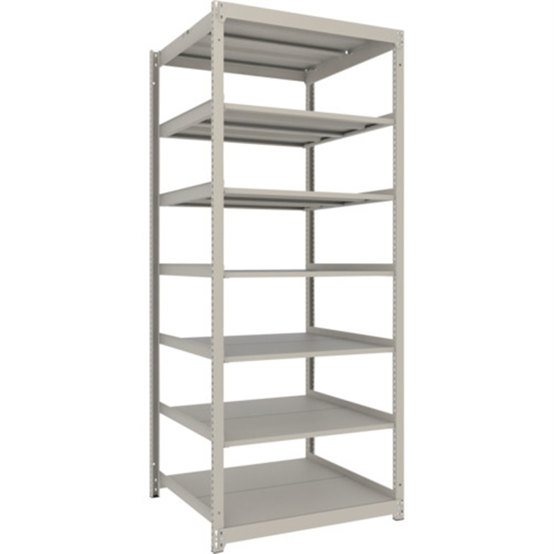 TRUSCO スチールラック 薄板ラック(棚板分割タイプ､耐荷重100Kg)900×875×H2100 7段単体  ネオグレー 1台（ご注文単位1台）【直送品】