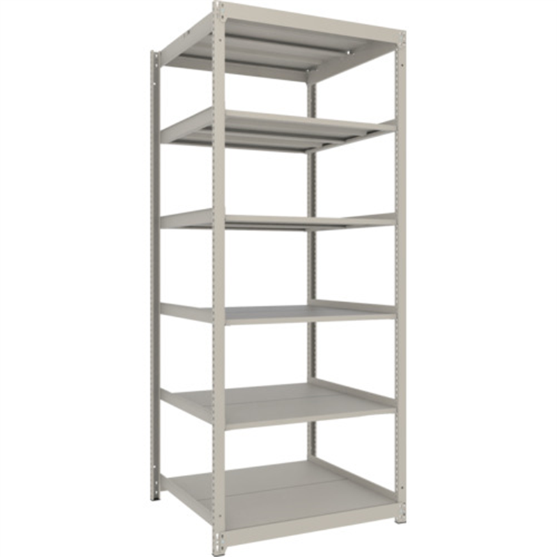 TRUSCO スチールラック 薄板ラック(棚板分割タイプ､耐荷重100Kg)1200×875×H2100 6段単体  ネオグレー 1台（ご注文単位1台）【直送品】