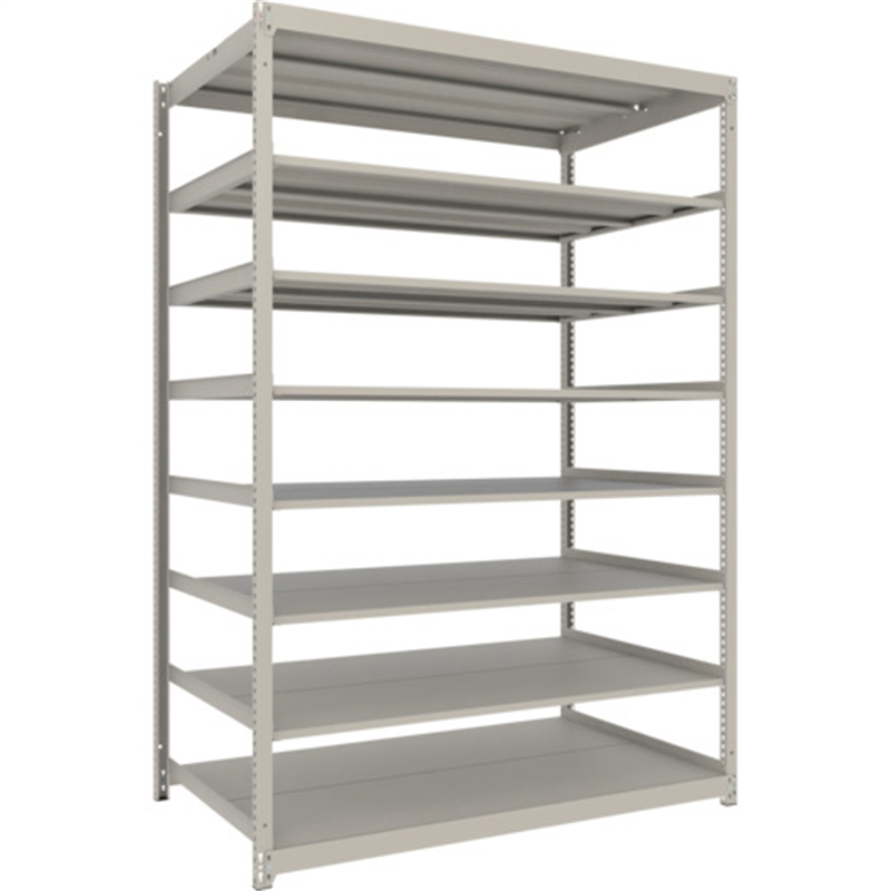 TRUSCO スチールラック 薄板ラック(棚板分割タイプ､耐荷重100Kg)1500×875×H2100 8段単体  ネオグレー 1台（ご注文単位1台）【直送品】