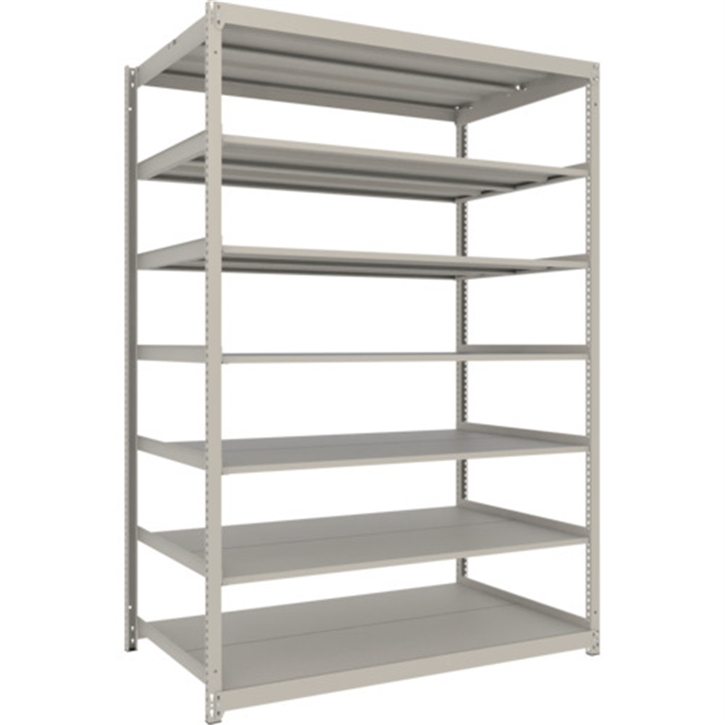 TRUSCO スチールラック 薄板ラック(棚板分割タイプ､耐荷重100Kg)1500×595×H2400 7段単体  ネオグレー 1台（ご注文単位1台）【直送品】