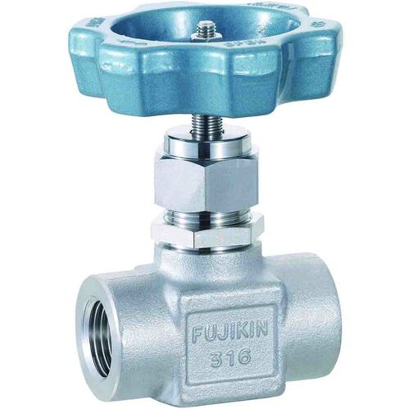 Fujikin SUS鋼製ニードルストップバルブUS127PDR 1台（ご注文単位1台）【直送品】