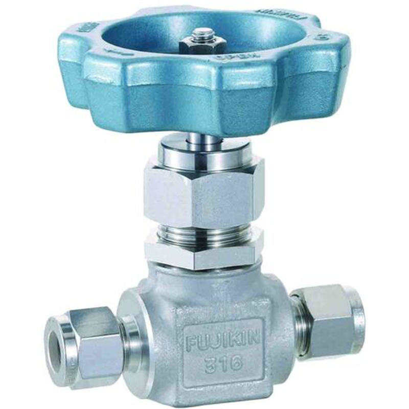 Fujikin SUS鋼製ニードルストップバルブUS92710 1個（ご注文単位1個）【直送品】
