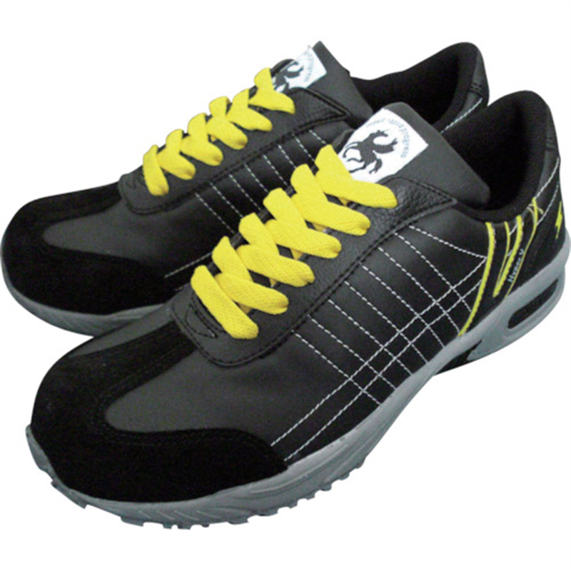 日進 静電耐滑樹脂先芯入りスニーカー 黒 24.5cm 1足（ご注文単位1足）【直送品】