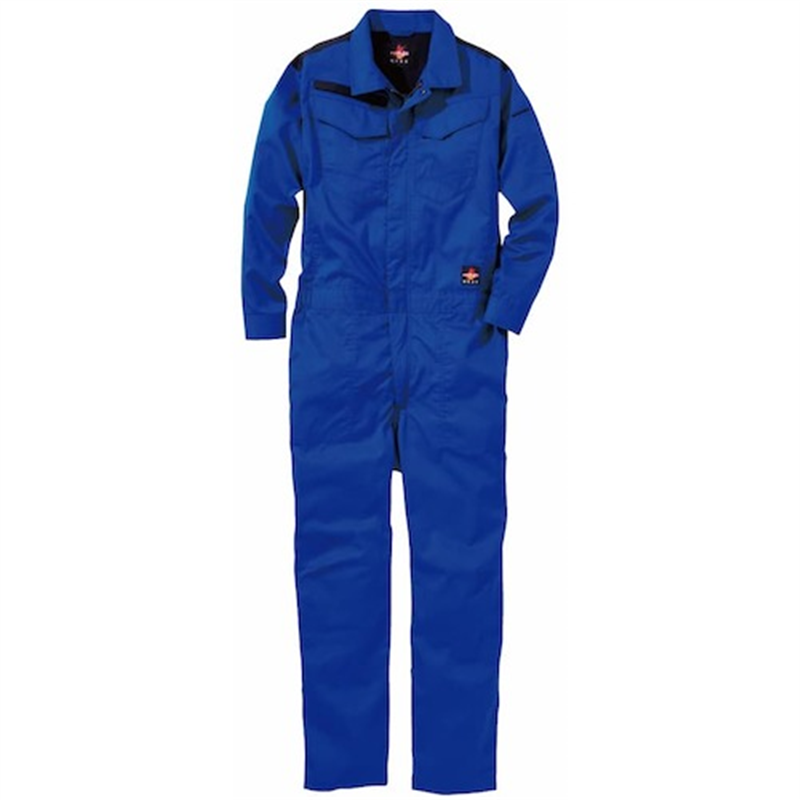 快適ウェア 難燃ツナギ 3L ロイヤルブルー 1着（ご注文単位1着）【直送品】