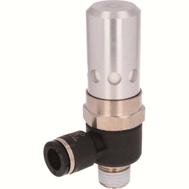 PISCO 真空発生器 電磁弁直付形 エルボ 大気開放 1個（ご注文単位1個）【直送品】