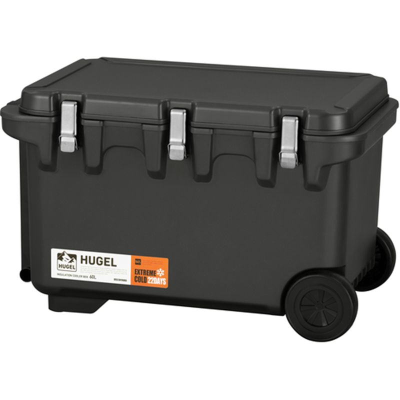 IRIS 201283 HUGEL 真空断熱クーラーボックス チャコールグレー 1台（ご注文単位1台）【直送品】