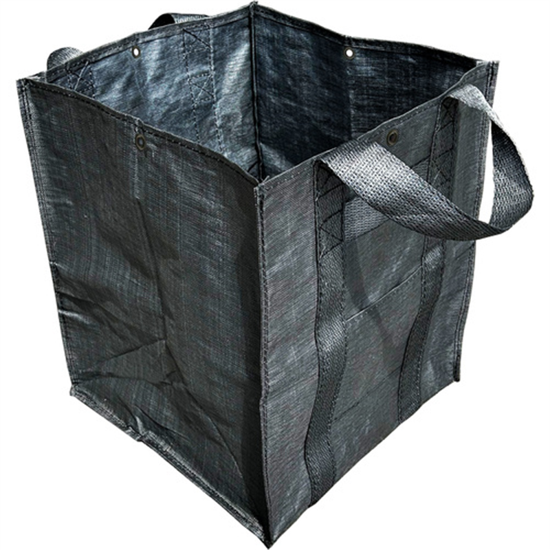 ユタカメイク 耐候作業袋 虎畚とらふご ブラック W450×D450×H500mm 100L 1個（ご注文単位1個）【直送品】