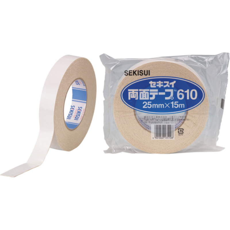 積水 両面テープ #610 25X15m 1巻（ご注文単位60巻）【直送品】