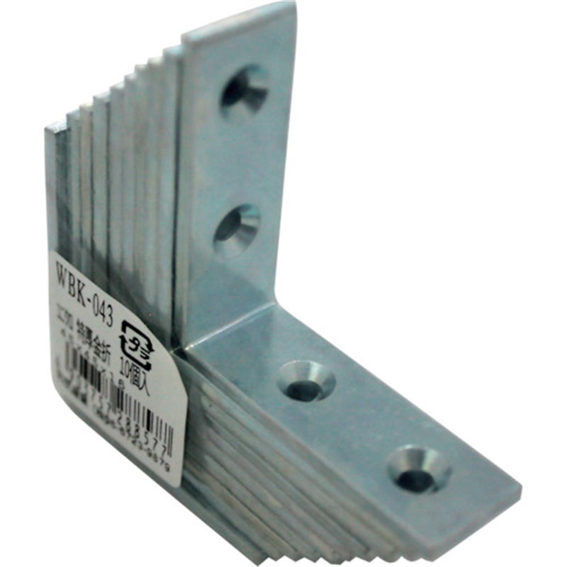 WAKI 特厚金折隅金 WBK043 45x45x16 10個入り 1袋（ご注文単位1袋）【直送品】