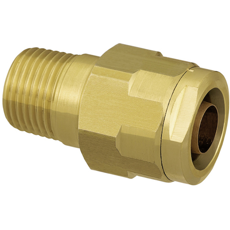 オンダ製作所 ダブルロックジョイント WJ1型 テーパおねじ(黄銅) R1/2×10A 1個（ご注文単位1個）【直送品】